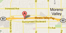 Map of Moreno Valley